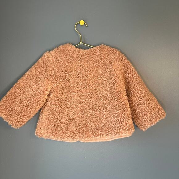 Zara pink fluffy fleece jacket - Picture 2 of 3